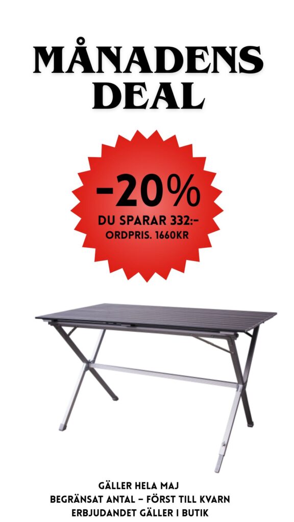 Campingbord Milano XL 140x80