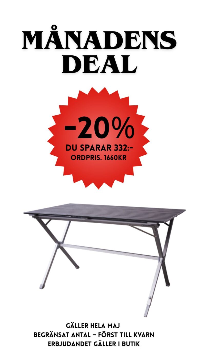 Campingbord Milano XL 140x80